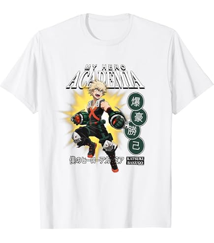 Amazon.com: My Hero Academia Bakugo Katsuki Mens Long Sleeve T